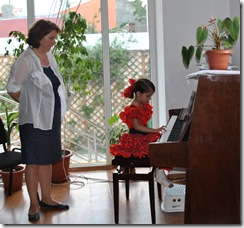 Ioana la auditie pian